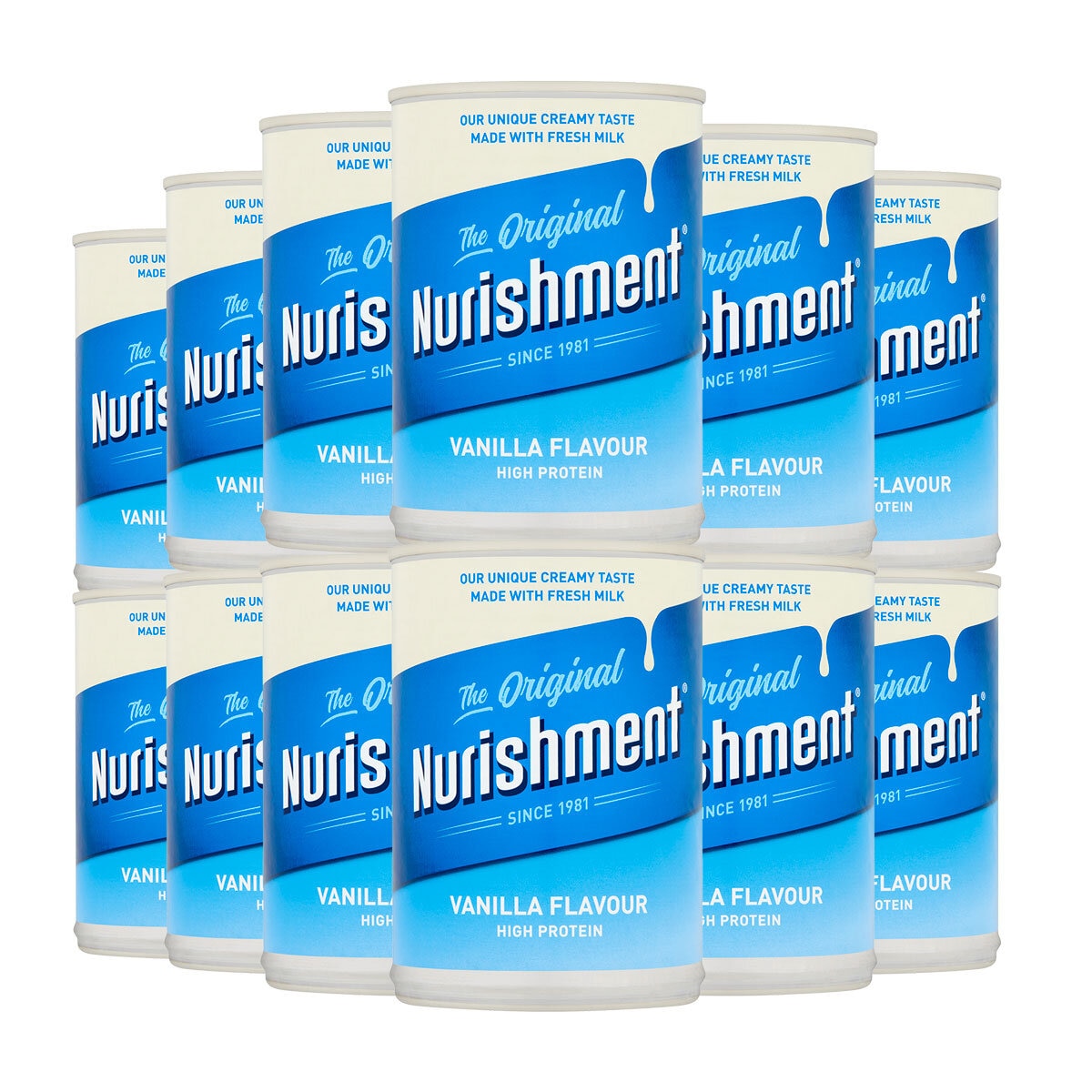 Nurishment Vanilla Flavour Drink, 12 x 400g