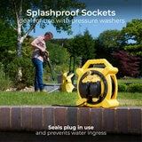 Masterplug 20M Cable Reel with 2 IP54 Sockets