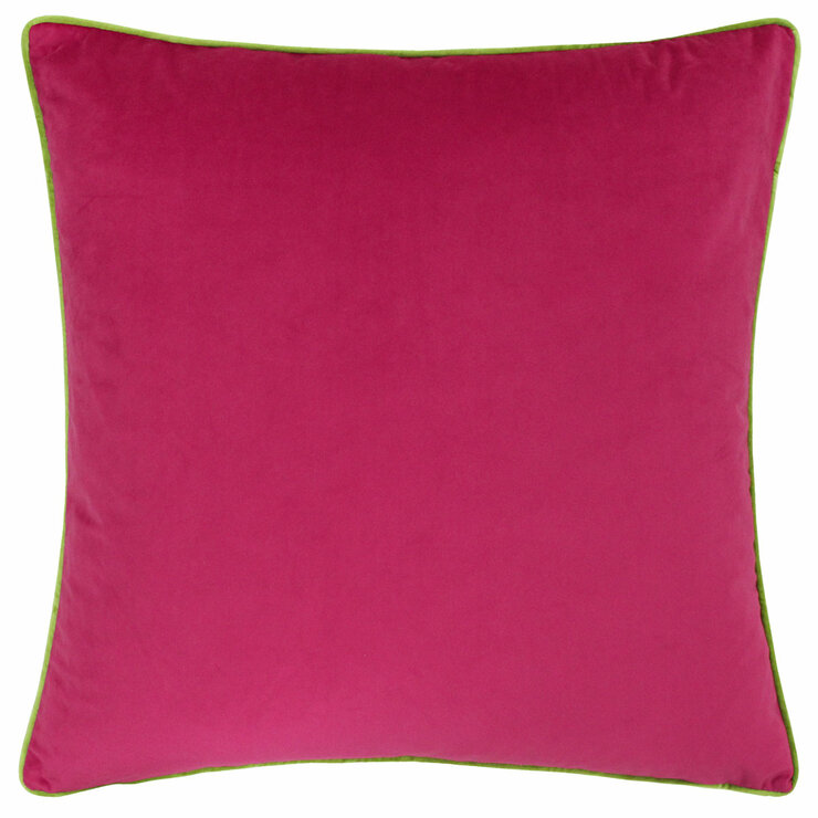 Furn Meridian Pink Velvet Feather Fill Cushion, 45 x 45 cm