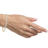 3.00ctw Round Brilliant Cut Tennis Bracelet, 18ct Yellow Gold