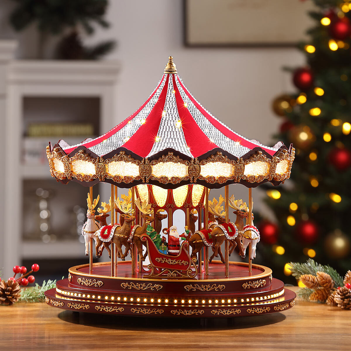 Buy Deluxe Christmas Carousel Lifestyle2 Image at Costco.co.uk