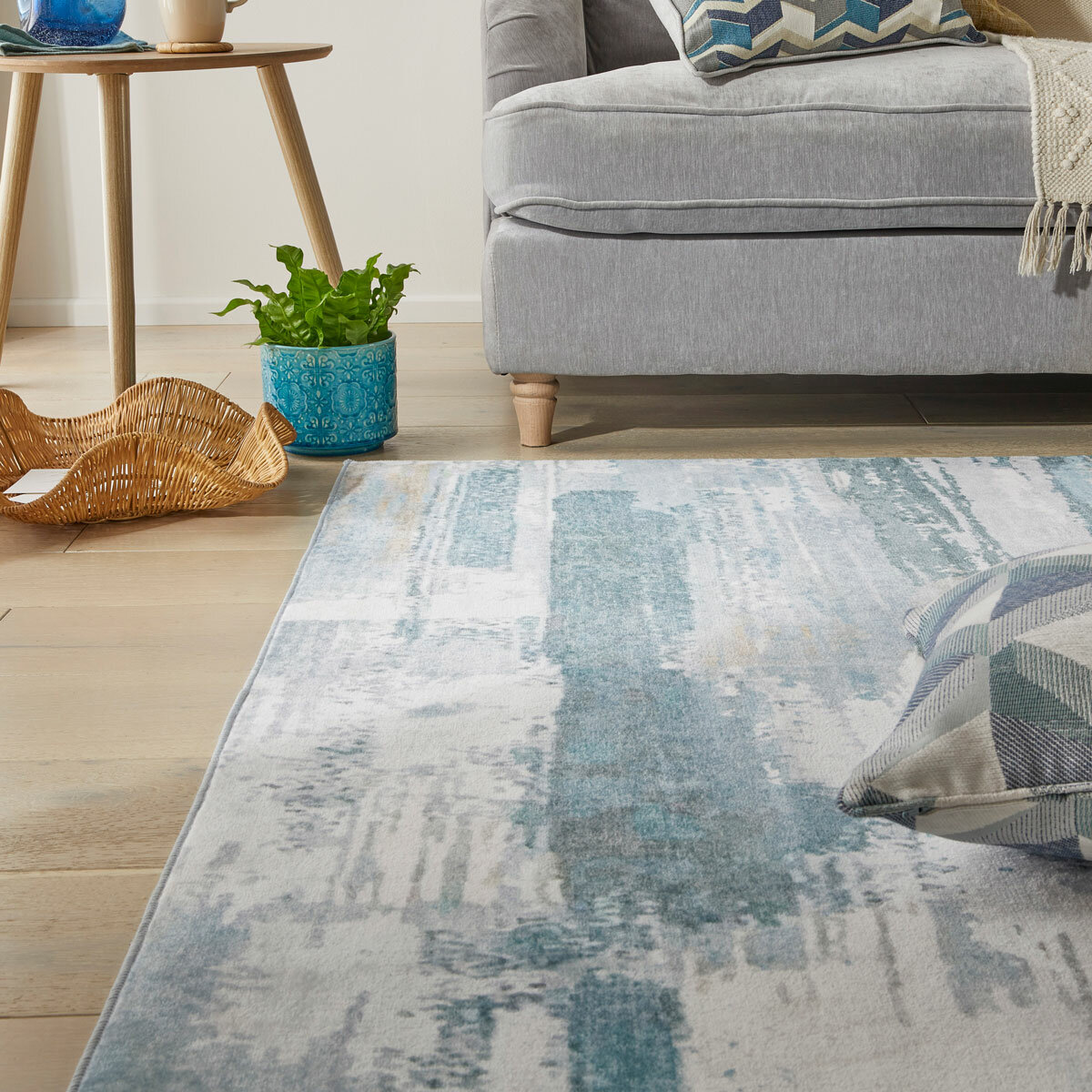 Concept Looms Liberty Sky Washable Rug, in 3 Sizes Concept Looms Liberty Sky Washable Rug, in 3 Sizes