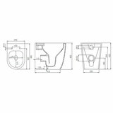 Tavistock Curve Back To Wall Toilet With Pan And Seat