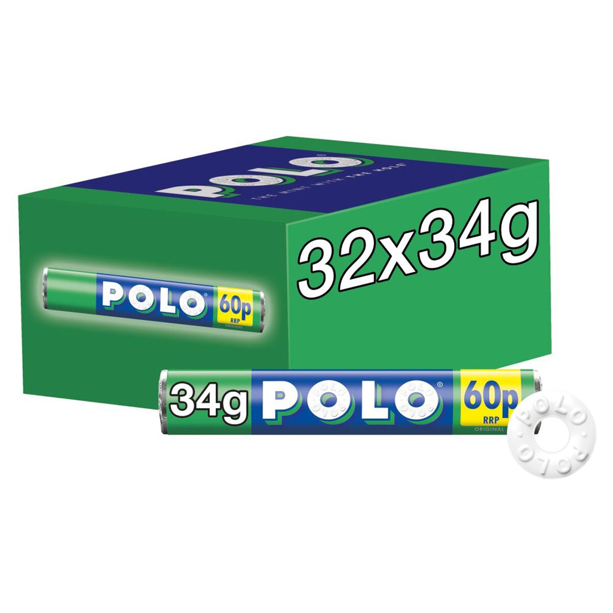 Nestle Polo Original Mints, 32 x 34g