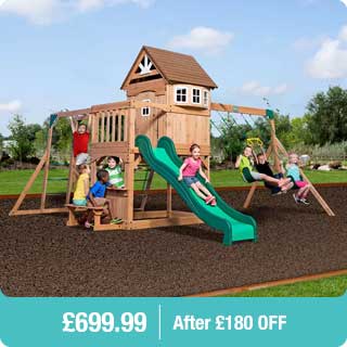 Backyard Discovery Montpellier Swing Set & Playcentre