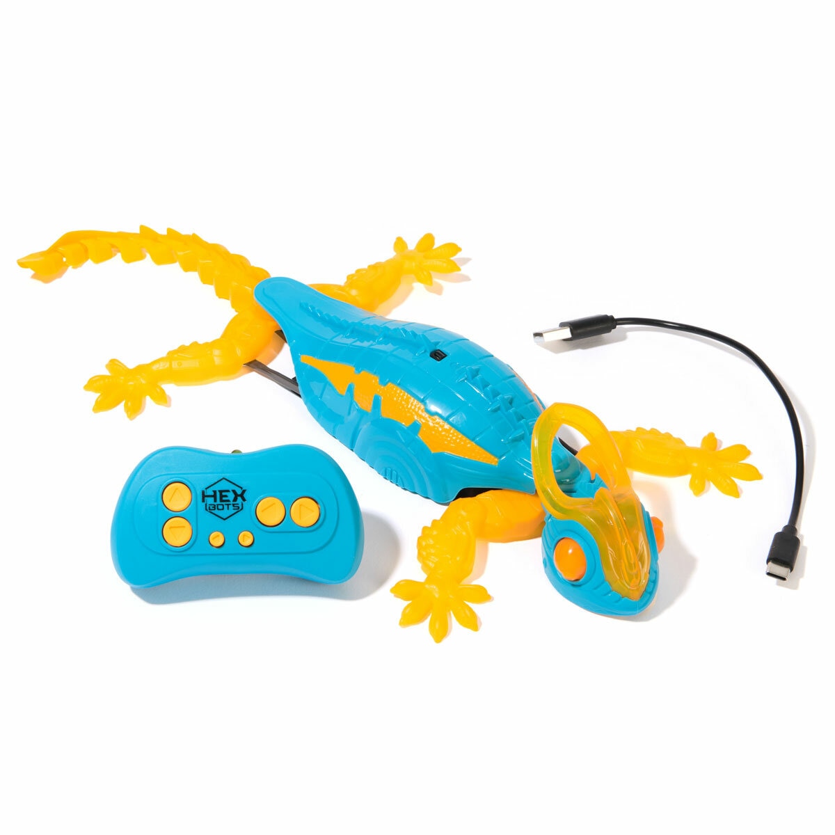 HEX BOTS Wall Crawler Chameleon, Rechargeable Remote Control Robot (4+ Years)
