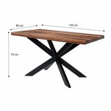 Table with dimensions
