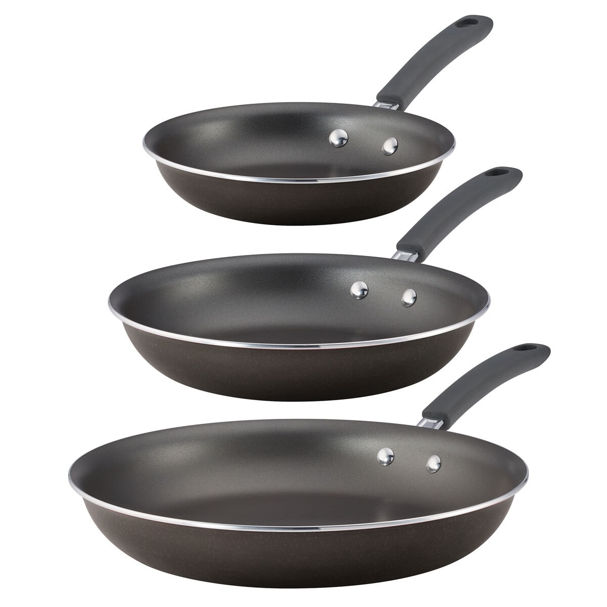 Tramontina Frying Pan Set 3 Piece in Grey 