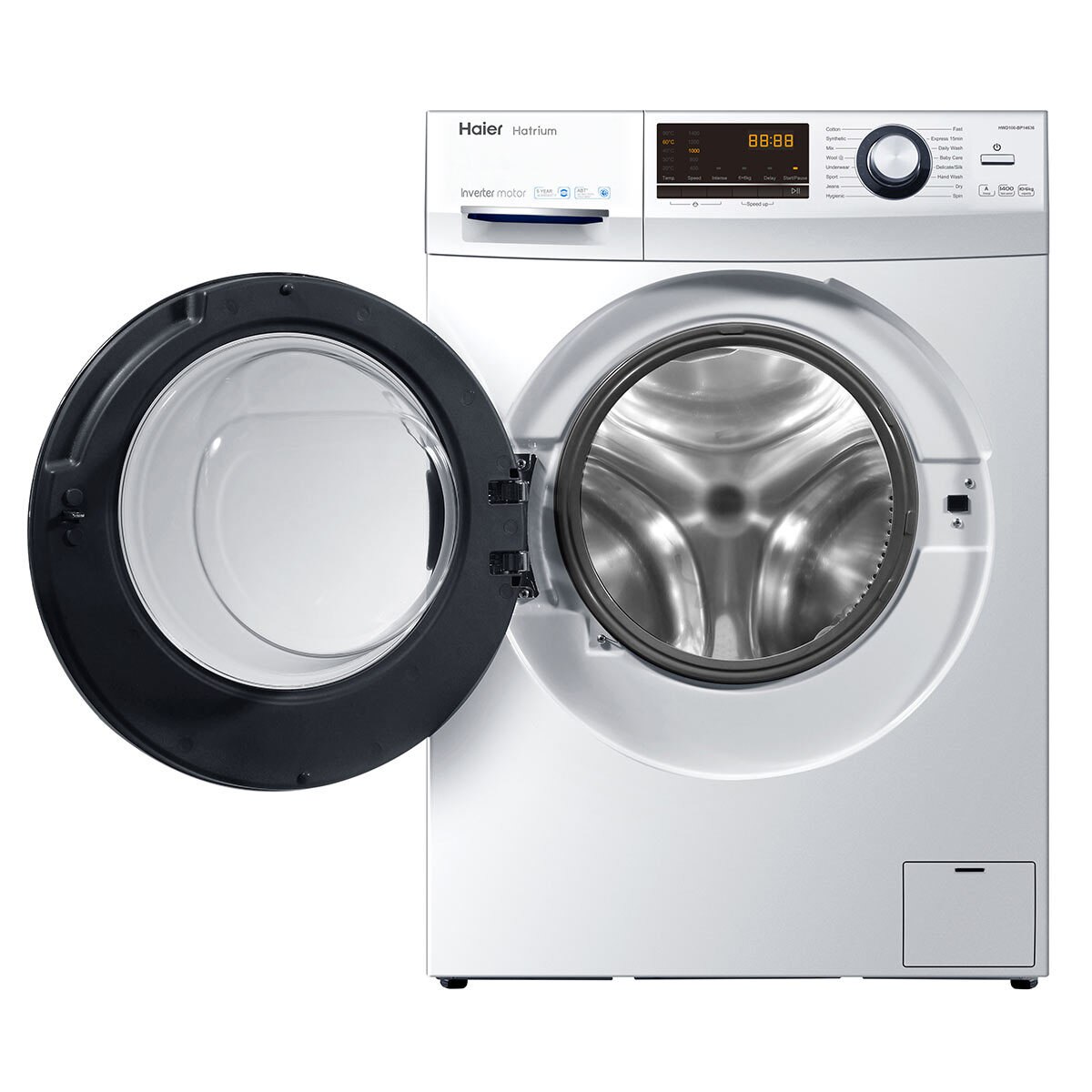 Haier HWD100BP14636, 10kg/6kg, 1400rpm Washer Dryer A Rating in White