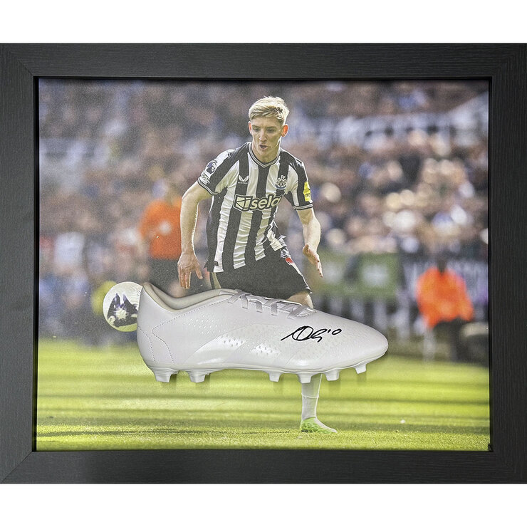 Anthony Gordon Signed Framed Football Boot Anthony Gordon Signed Framed Football Boot