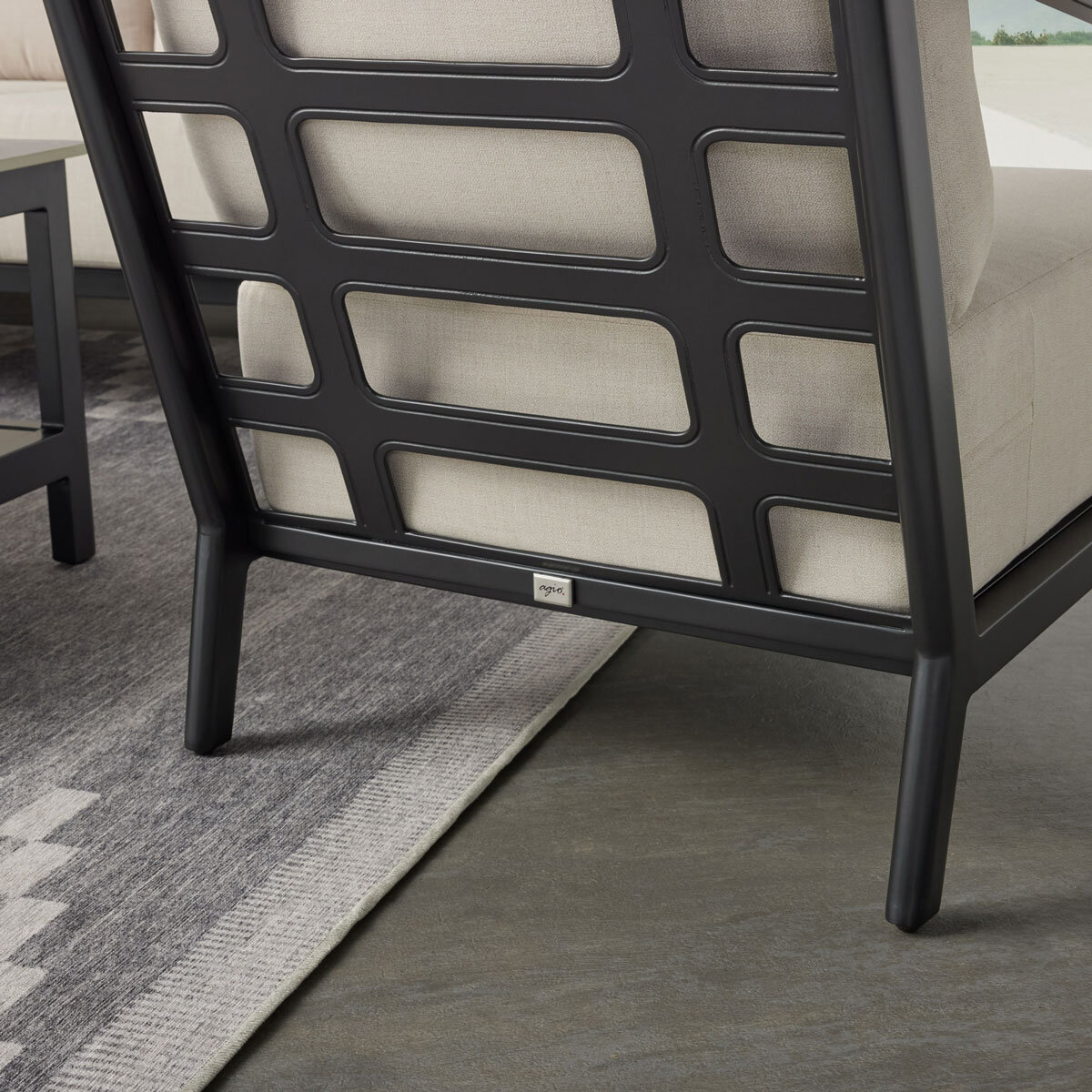 Back of chair