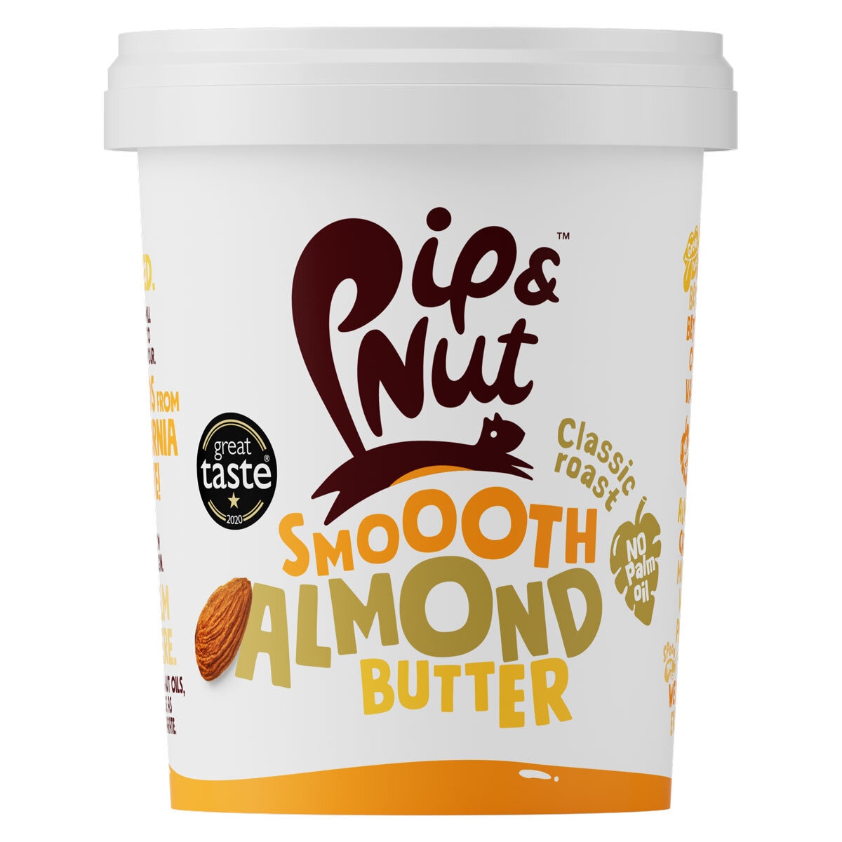 Pip & Nut Smooth Almond Butter, 450g