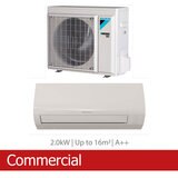 Installed Daikin Perfera 2.0kW Single Split Air Conditioning Unit for Commercial Application