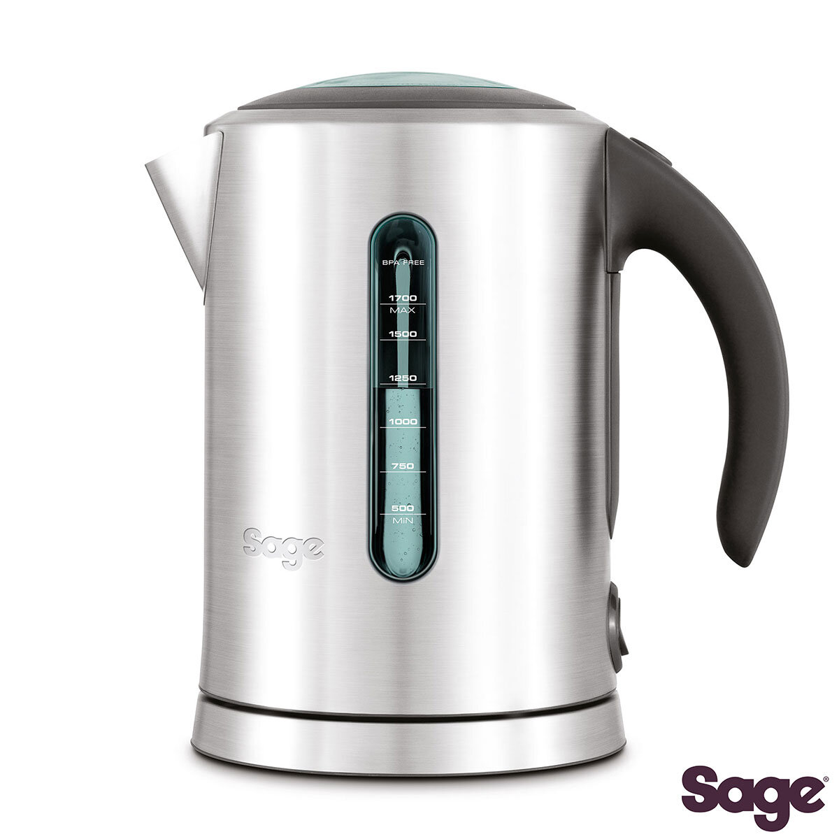 Sage Soft Top Pure 1.7L Kettle in Brushed Stainless Steel, SKE700BSS 