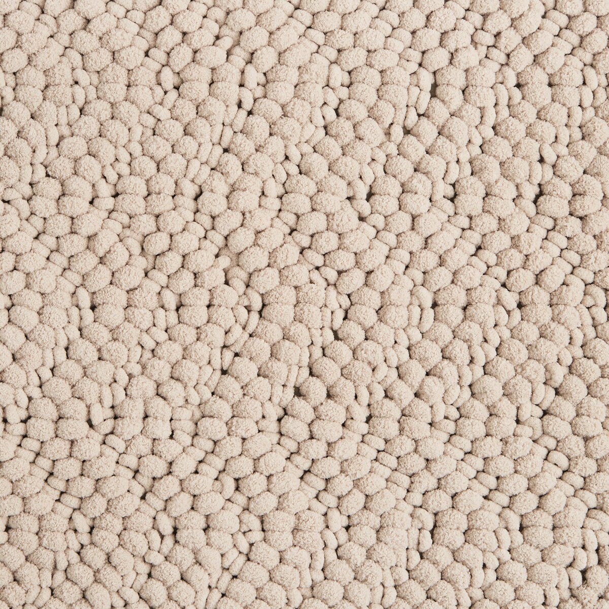 Nubby Chevron Bath Mat in Taupe, 56 x 91 cm