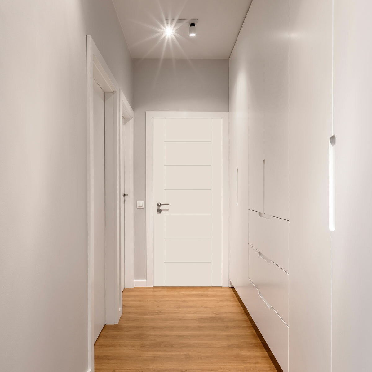 Mendes Internal Prefinished Internal Door - White Primed Corsica in 3 Sizes