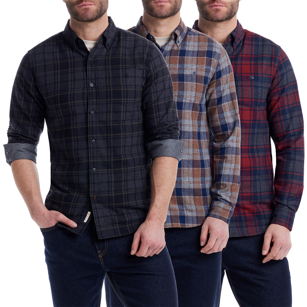 Weatherproof Men's Long Sleeve Flannel Shirt