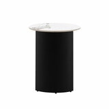 Gallery Marzio White Marble Side Table Gallery Marzio White Marble Side Table