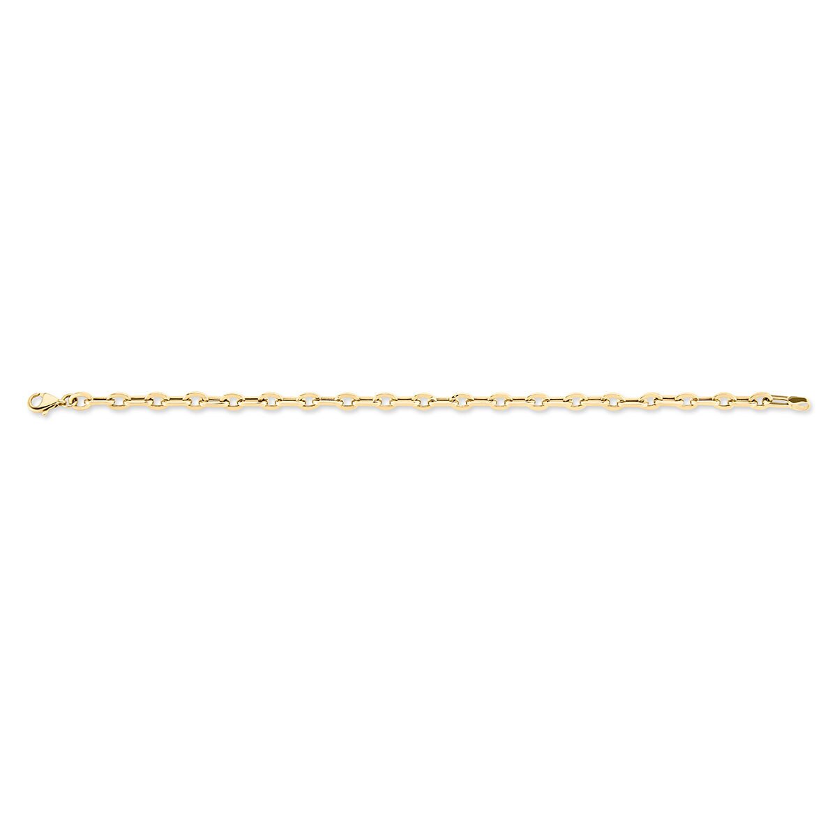 14ct Yellow Gold Paperclip Link Bracelet