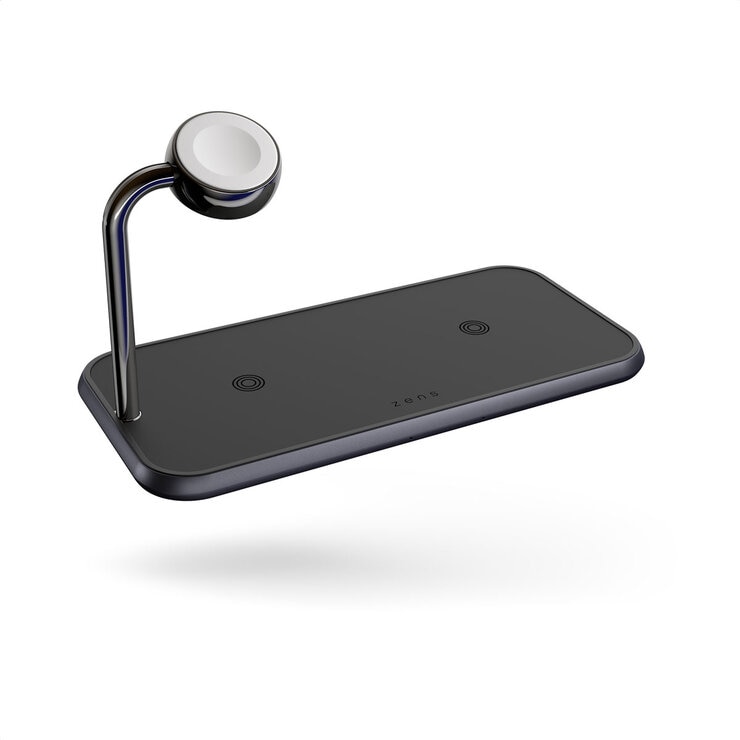 Black Zens Aluminium Dual Watch Wireless Charger Black Zens Aluminium Dual Watch Wireless Charger