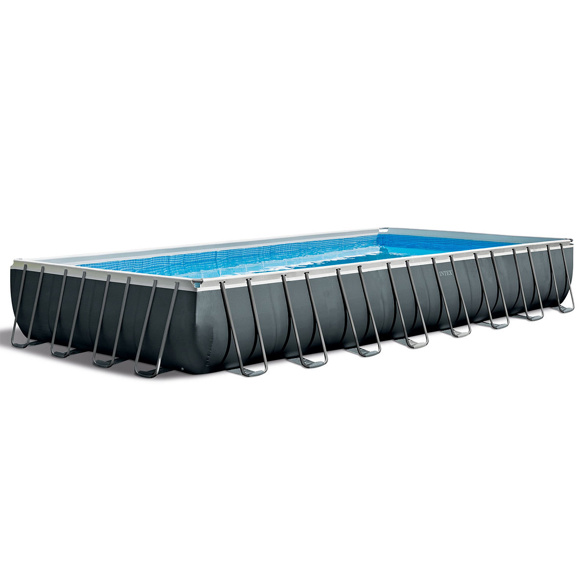 Intex 32ft (9.8m) x 16ft (4.9m) Ultra XTR Rectangular Frame Pool with Sand Filter Pump, Saltwater System and Accessories