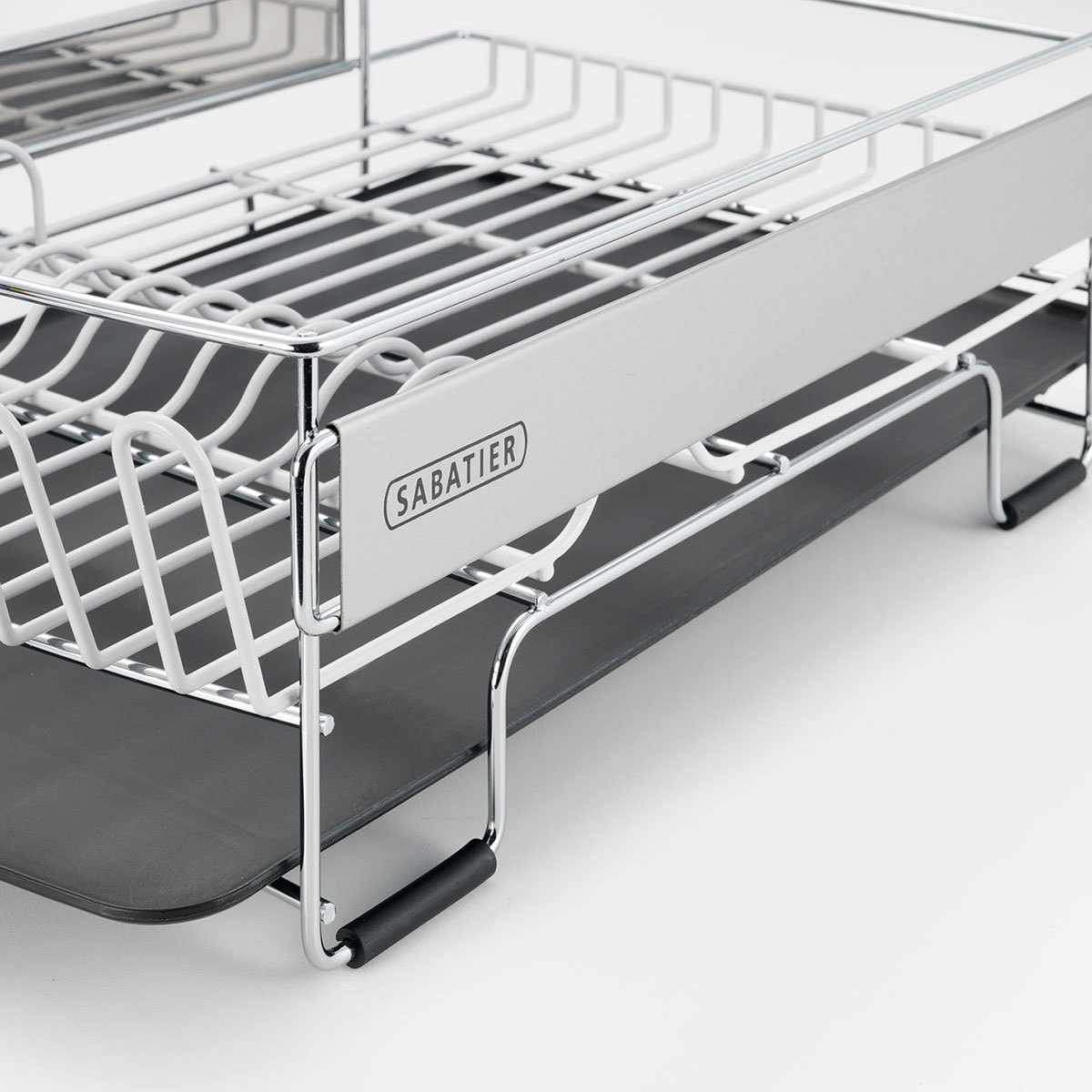 Sabatier Expandable Dish Rack with Stemware Rack