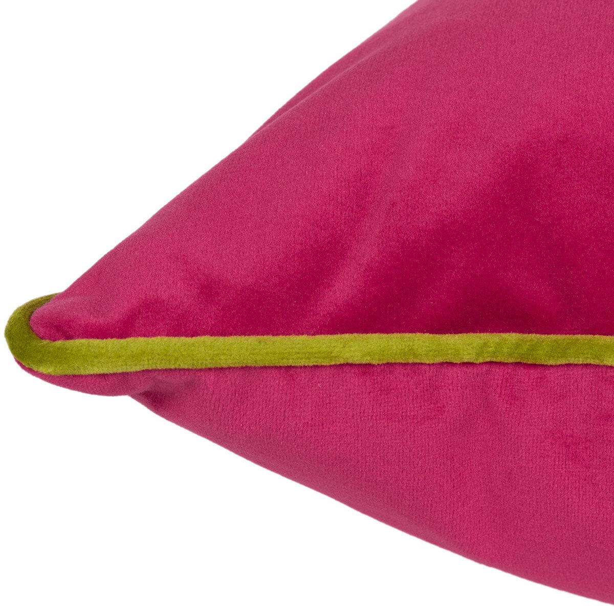 Furn Meridian Pink Velvet Feather Fill Cushion, 45 x 45 cm