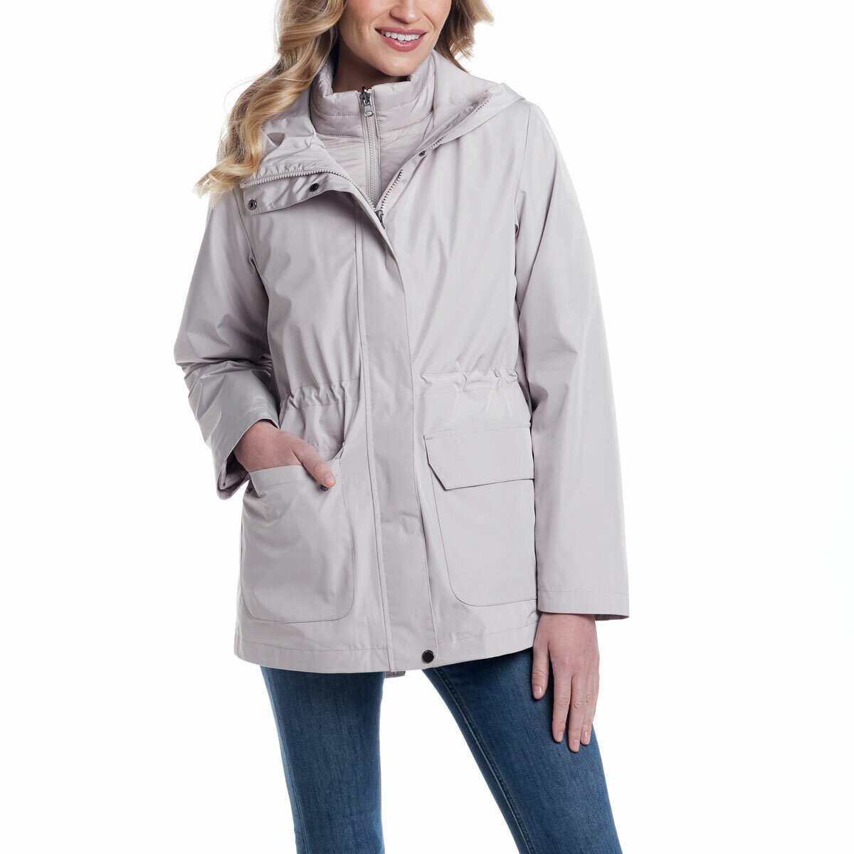 Weatherproof Women's 3 in 1 Systems Jacket in Stone