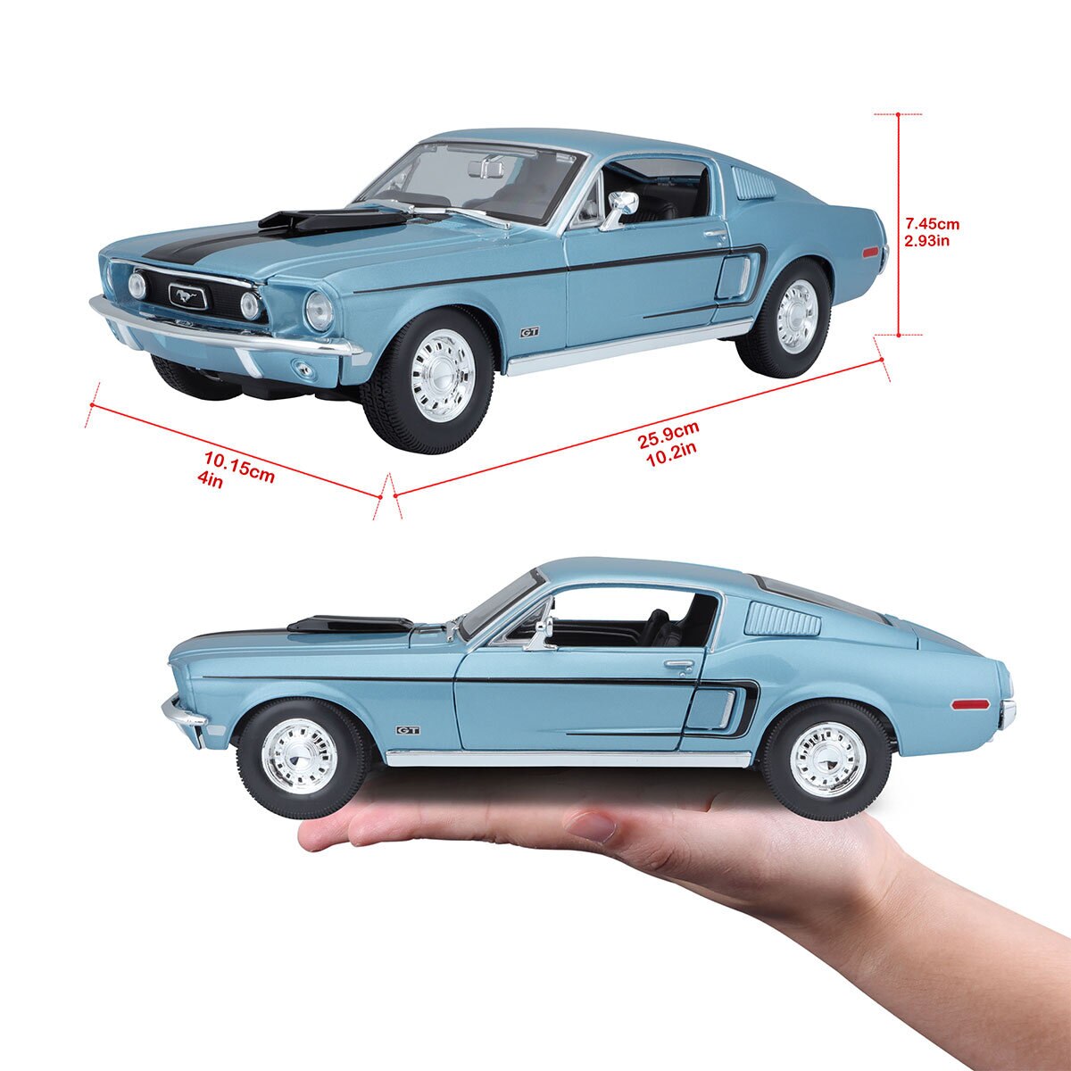 Buy Maisto Cars Jaguar & Mustang Bundle Mustang Dimensions Image at Costco.co.uk