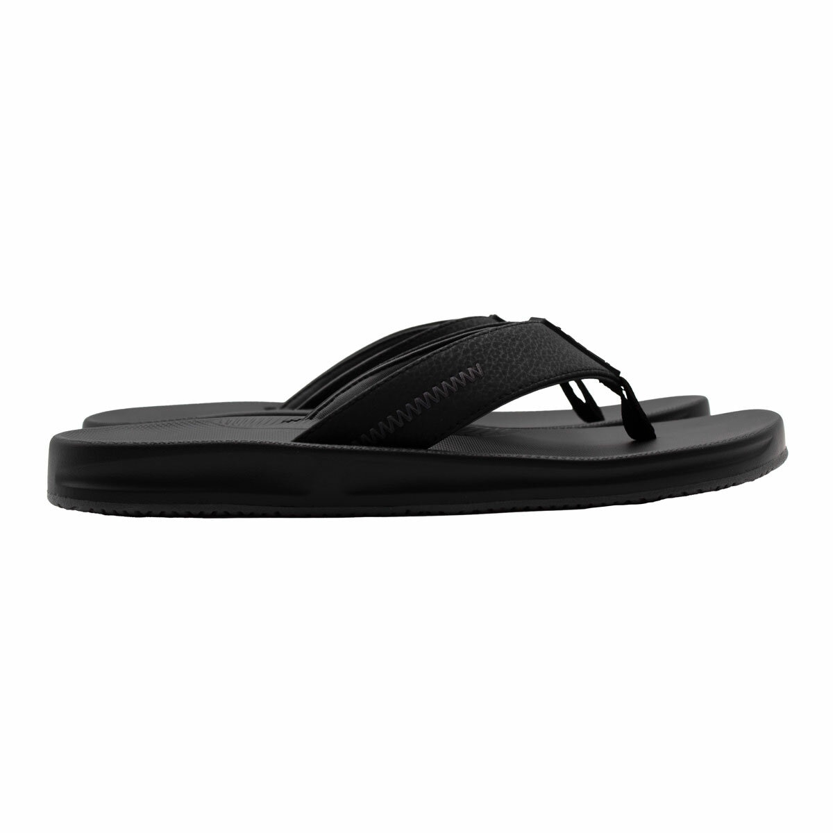 Flojos Mens Eves Flip Flop in Black