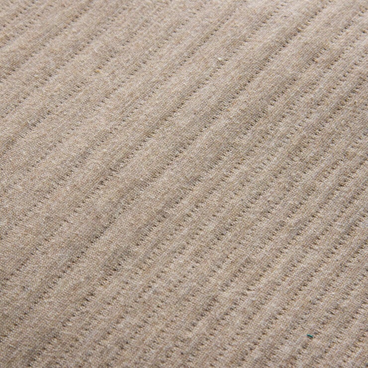Safdie Cotton Blend Taupe Jersey Blanket, 224 x 234 cm