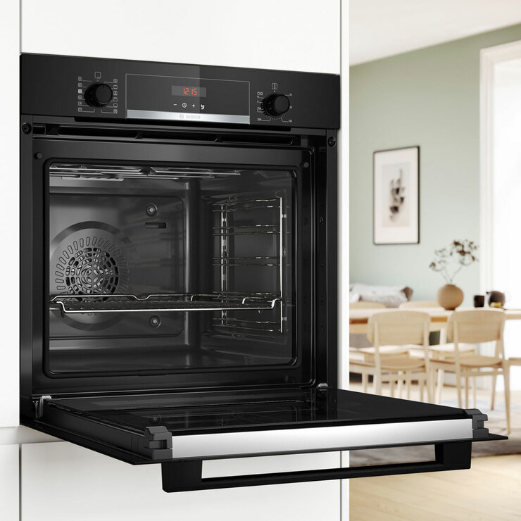 Bosch Series 4 HQA574BB3B Built In Single Oven, A+ Rated in Black Bosch Series 4 HQA574BB3B Built In Single Oven, A+ Rated in Black