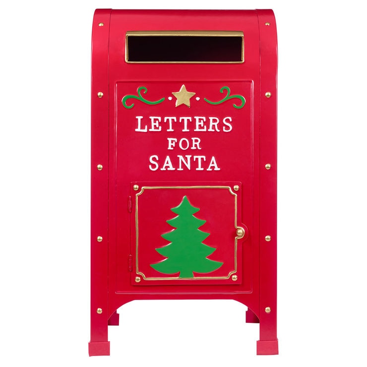 23 Inch (60cm) Letters For Santa North Pole Express Metal Mailbox