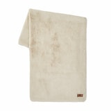 FRYE Luxe Faux Fur Throw in Beige, 152 x 177 cm