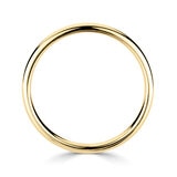 3.0mm Basic Light Court Wedding band. 18ct Yellow Gold