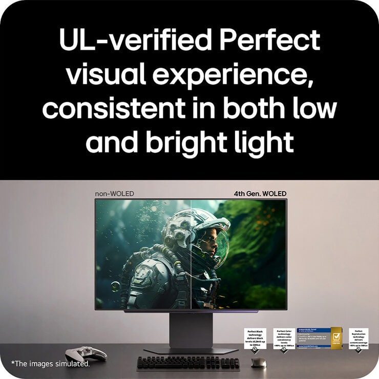 1LG UltraGear 27 Inch QHD 240Hz OLED Gaming Monitor, 27GX700A-B