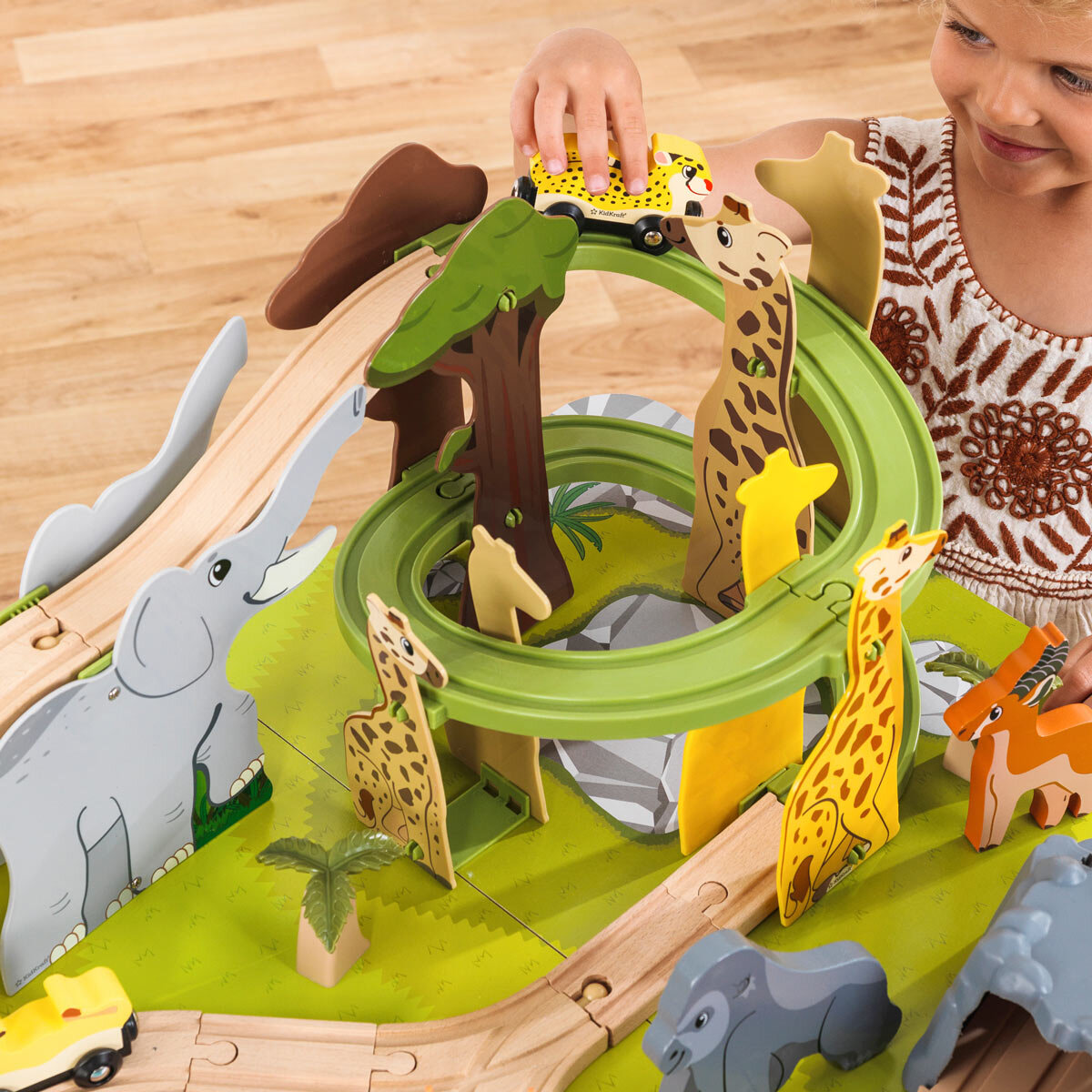 Buy KidKraft Adventure Tracks Safari Run feature1 Image at Costco.co.uk