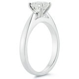 1.0ct Emerald Cut Diamond Solitaire Ring, Platinum