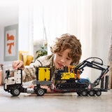 Lego Technic Volvo FMX Truck & EC230 Electric Excavator Lifestyle Image