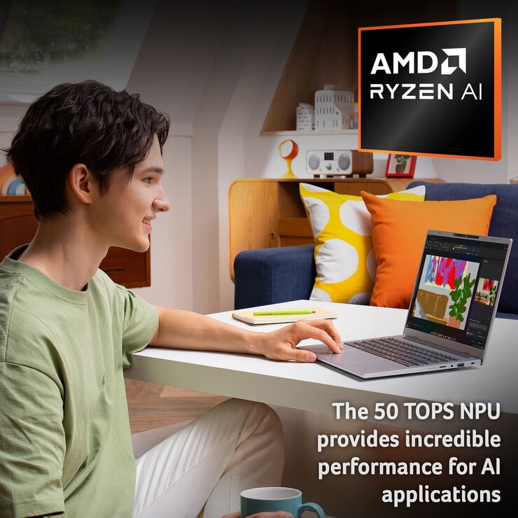 Acer Aspire 14, Ryzen AI 5, 16GB RAM, 512GB SSD, 14 Inch Laptop, NX.JNZEK.001