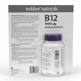 Webber Naturals B12 1000mg, 365 Count