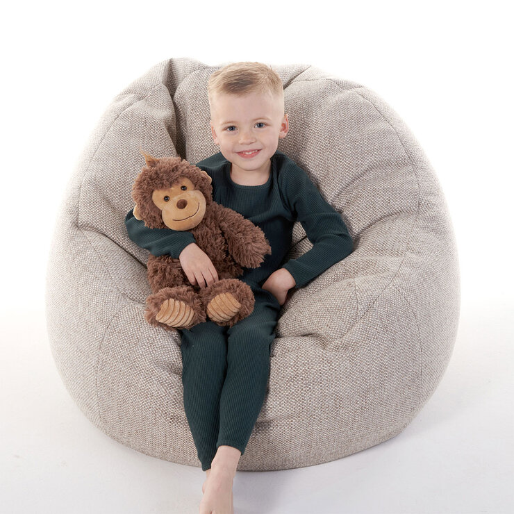 Boy Sitting Holding Monkey Boy Sitting Holding Monkey