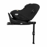 Studio image of the Joie I-Pivot Car Seat from the side, reclined