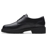 Clarks Kids Eris Pure Black Leather Shoes Clarks Kids Eris Pure Black Leather Shoes