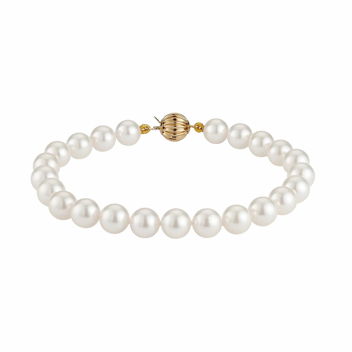 7-7.5mm Akoya Pearl Bracelet, 14ct Yellow Gold 7-7.5mm Akoya Pearl Bracelet, 14ct Yellow Gold