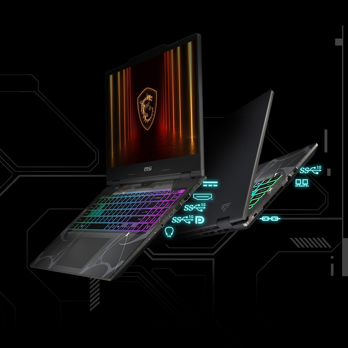 MSI Cyborg, Intel Core 7, 16GB RAM, 1TB SSD, NVIDIA GeForce RTX 5050, 15.6 Inch Gaming Laptop