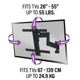 Infographics Sanus SMF421-B2 26"-55" Full Motion TV Wall Mount