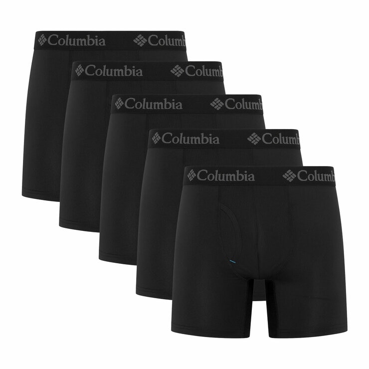 Columbia Men's Performance Stretch Boxer Briefs, 5 Pack