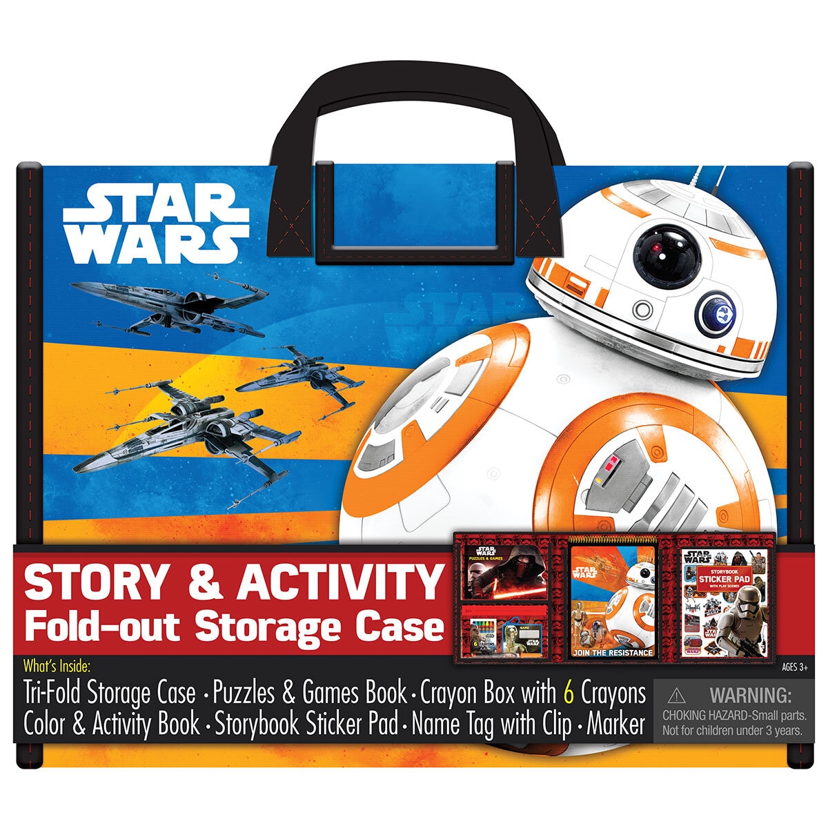 Story Books & Activity Case in 5 Options: Barbie, Spiderman, Star Wars, Marvel or Disney Princess