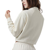 Aeropostale Ladies 1/4 Zip in Cream